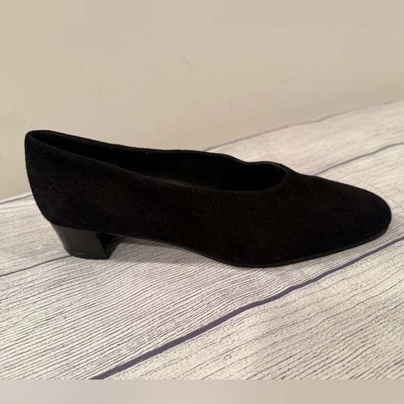 SESTO MEUCCI Chic Black suede Women's block heels/ size 6 - Picture 8 of 12
